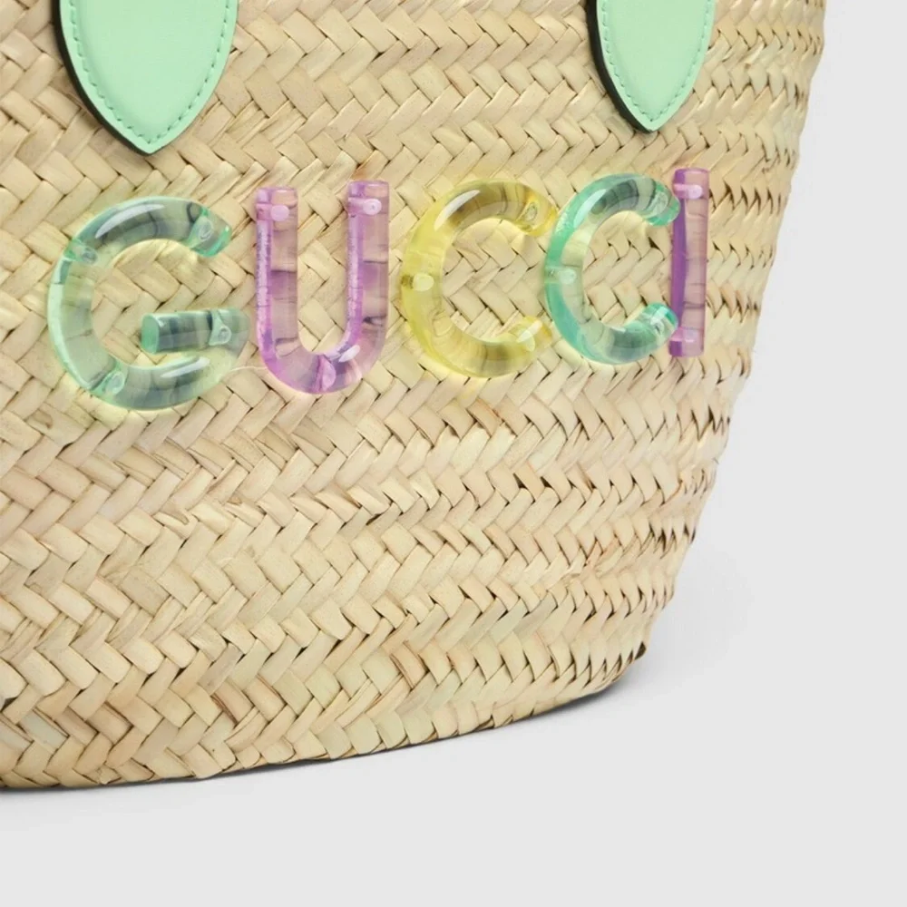 Gucci Summer Raffia Tote - Picture 2 of 11